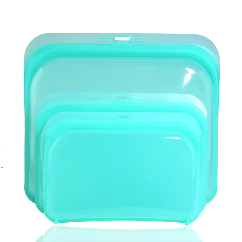 New cosmetic storage bag kitchen silicone food preservation bag refrigerator food storage sealed bag
