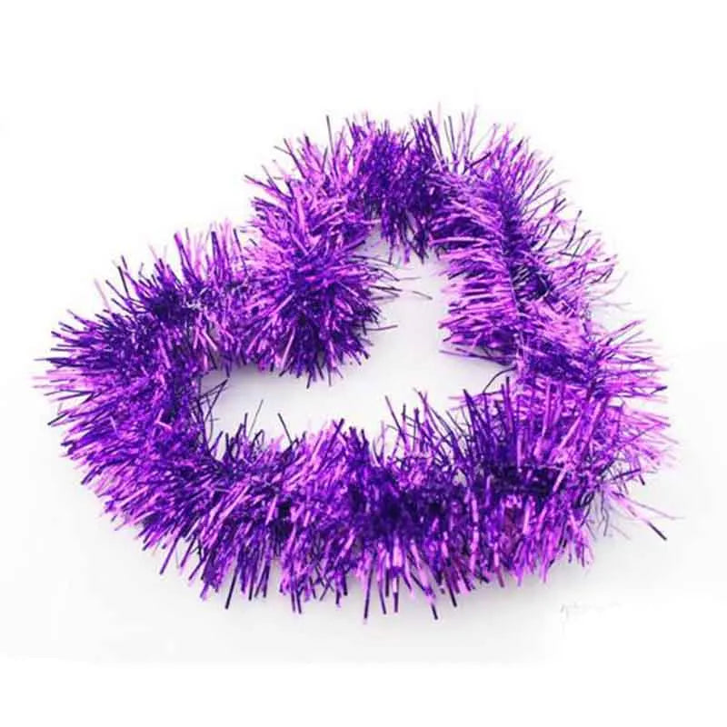 2M Colorful Garland Omament Bar Christmas Tree Decoration for Outdoor Party Supplies Wedding Festival Birthday Decorations