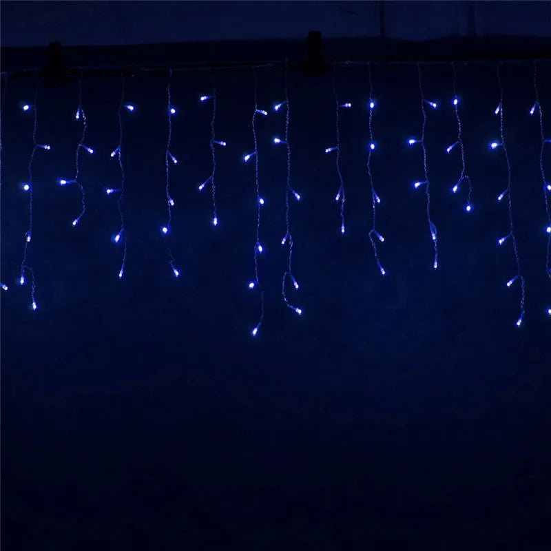 String Lights Christmas Outdoor Decoration Drop 4.5m Droop 0.3m/ 0.4m/0.5m Curtain Icicle String Led Lights Garden Party 220V
