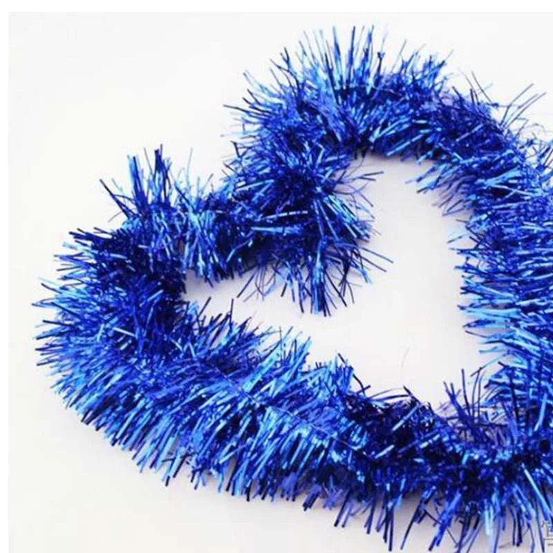2M Colorful Garland Omament Bar Christmas Tree Decoration for Outdoor Party Supplies Wedding Festival Birthday Decorations