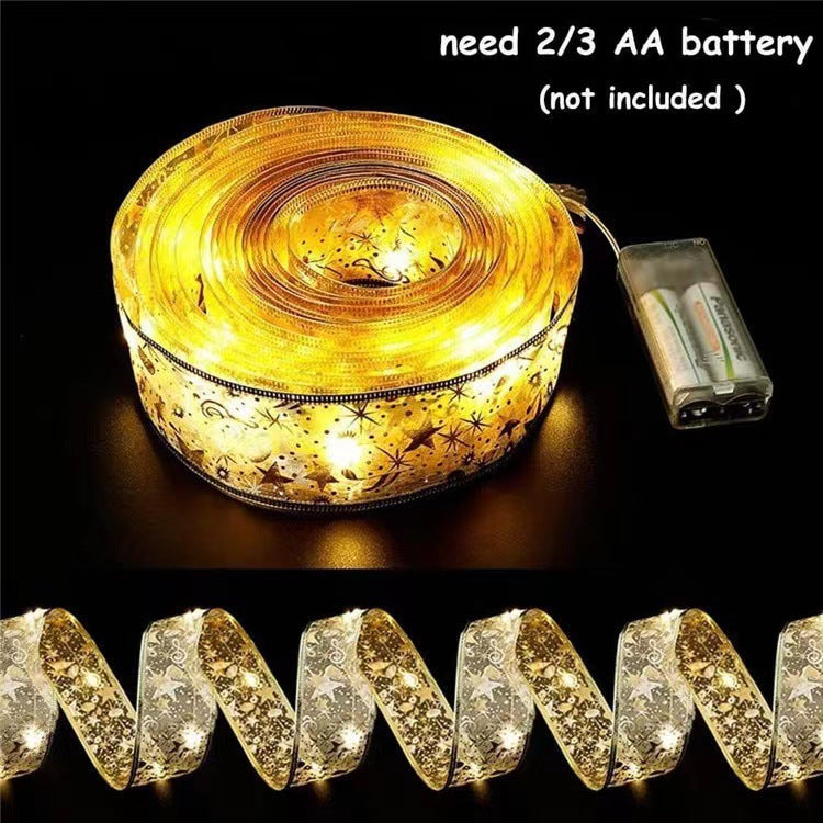 Silk Ribbon LED Copper Wire String Lights