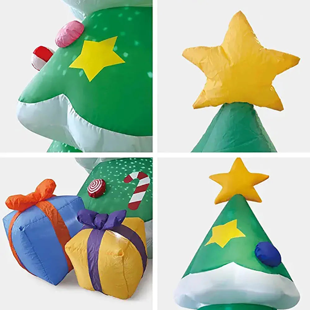 2.1m Giant Inflatable Christmas Tree Glowing Merry Christmas Outdoor Decoration LED Light Up Party New Year Christmas Decoration