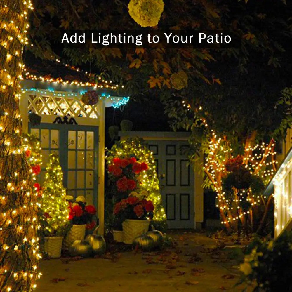 Outdoors Solar String Light 300LED 8 Modes Solar Lamp Waterproof