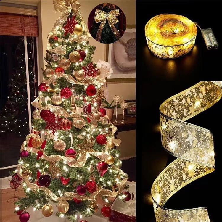 Silk Ribbon LED Copper Wire String Lights