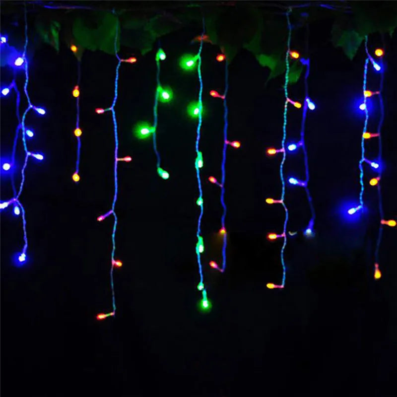 String Lights Christmas Outdoor Decoration Drop 4.5m Droop 0.3m/ 0.4m/0.5m Curtain Icicle String Led Lights Garden Party 220V