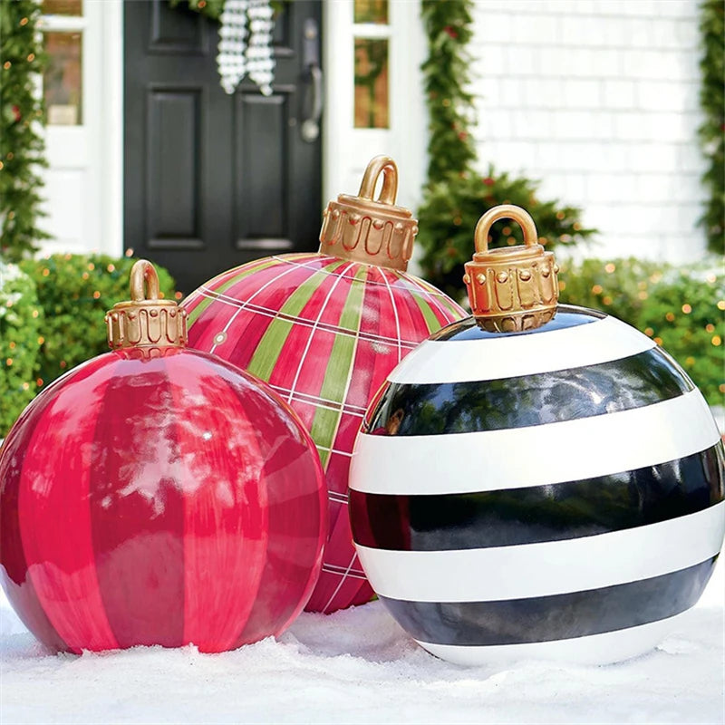 60cm Christmas Balls Christmas Tree Decoration Christmas Gift Christmas Decorations for Home Outdoor Interesting Inflatable Toys
