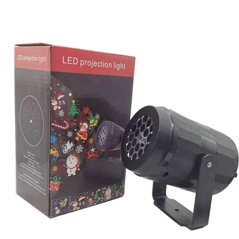 Christmas Laser Stage Projection Light with Rotating Patterns - Festive Atmosphere Light for Christmas Projection